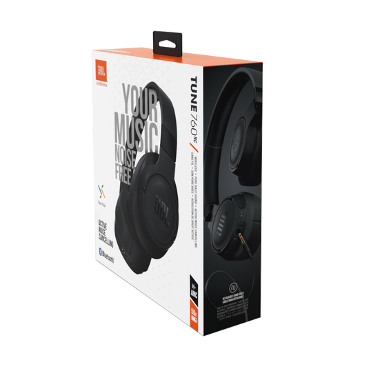 JBL Tune 760NC - Black - Wireless Over-Ear NC Headphones - Detailshot 10 image number null