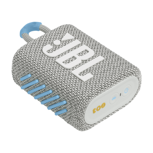 JBL Go 3 Eco - White - Ultra-portable Waterproof Speaker - Detailshot 3 image number null