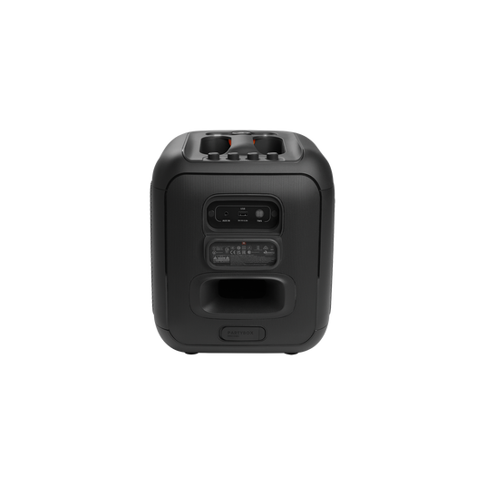 JBL PartyBox Encore - Black - Portable party speaker with 100W powerful sound, built-in dynamic light show, included digital wireless mics, and splash proof design. - Detailshot 2 image number null