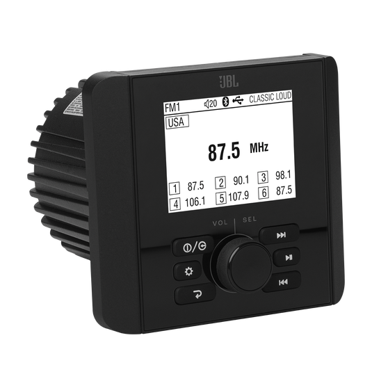 JBL JAM3000 Headunit - Black Matte - JBL JAM3000 Headunit - Hero image number null