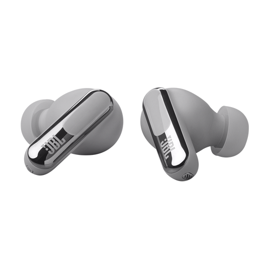 JBL Live Beam 3 - Silver - True wireless noise-cancelling closed-stick earbuds - Detailshot 1 image number null