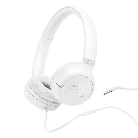 JBL Tune 530 Wired - White - Wired on-ear headphones - Hero image number null