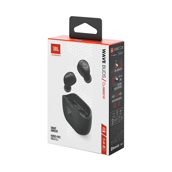 JBL WAVE BUDS 完全ワイヤレスイヤホン JBLWBUDSBLK JBL Wave Buds | True wireless earbuds