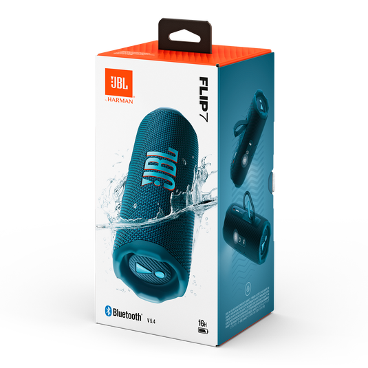 【未使用】JBL FLIP7 ブルー ／箱・付属品付き JBL Flip 7 | Portable waterproof and drop-proof speaker
