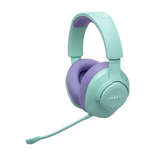 JBL Quantum 360 Wireless - Teal - Wireless over-ear gaming headset with surround sound and detachable mic - Hero image number null