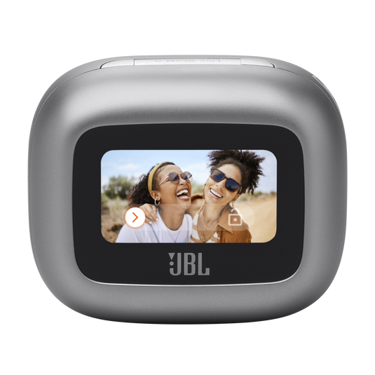 JBL Live Beam 3 - Silver - True wireless noise-cancelling closed-stick earbuds - Detailshot 2 image number null