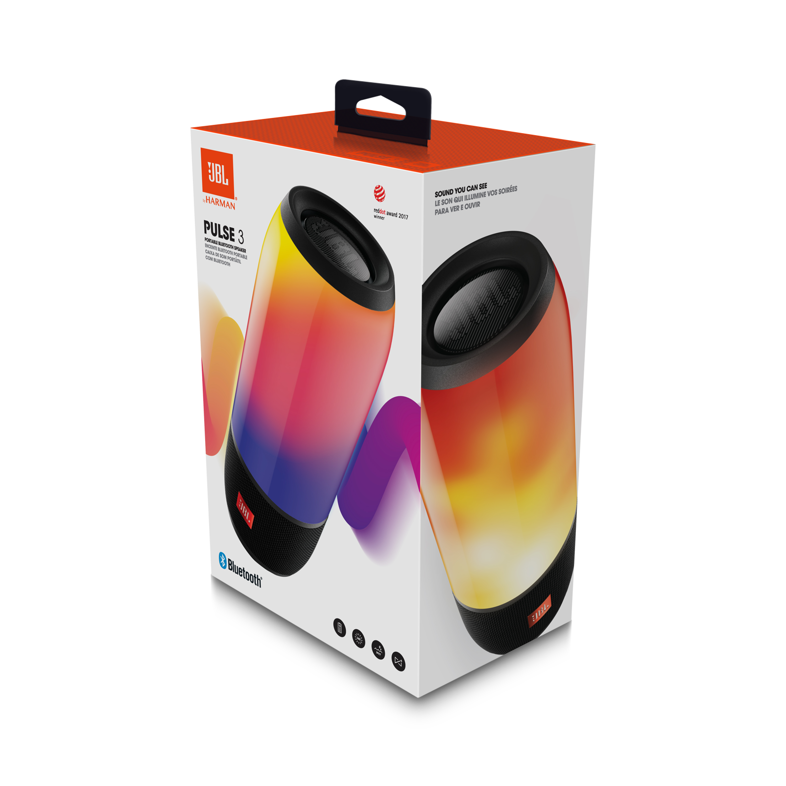 JBL Pulse 3 | Waterproof Bluetooth Speaker with 360° Lightshow JBL
