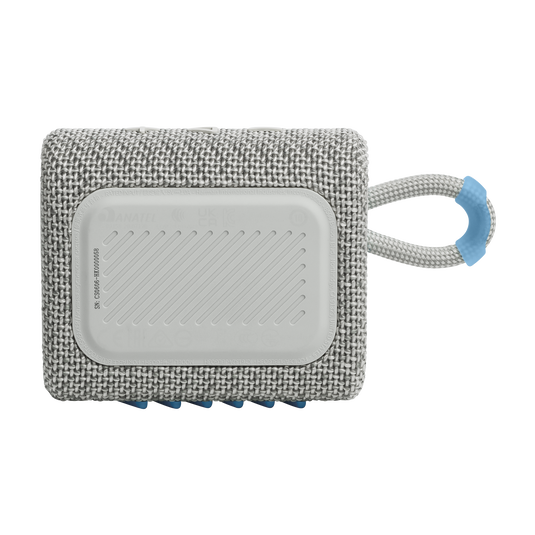 JBL Go 3 Eco - White - Ultra-portable Waterproof Speaker - Back image number null