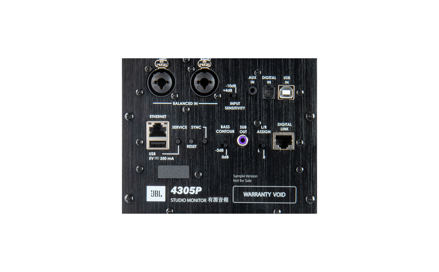 4305P Studio Monitor Extensive Digital and Analog Connectivity - Image
