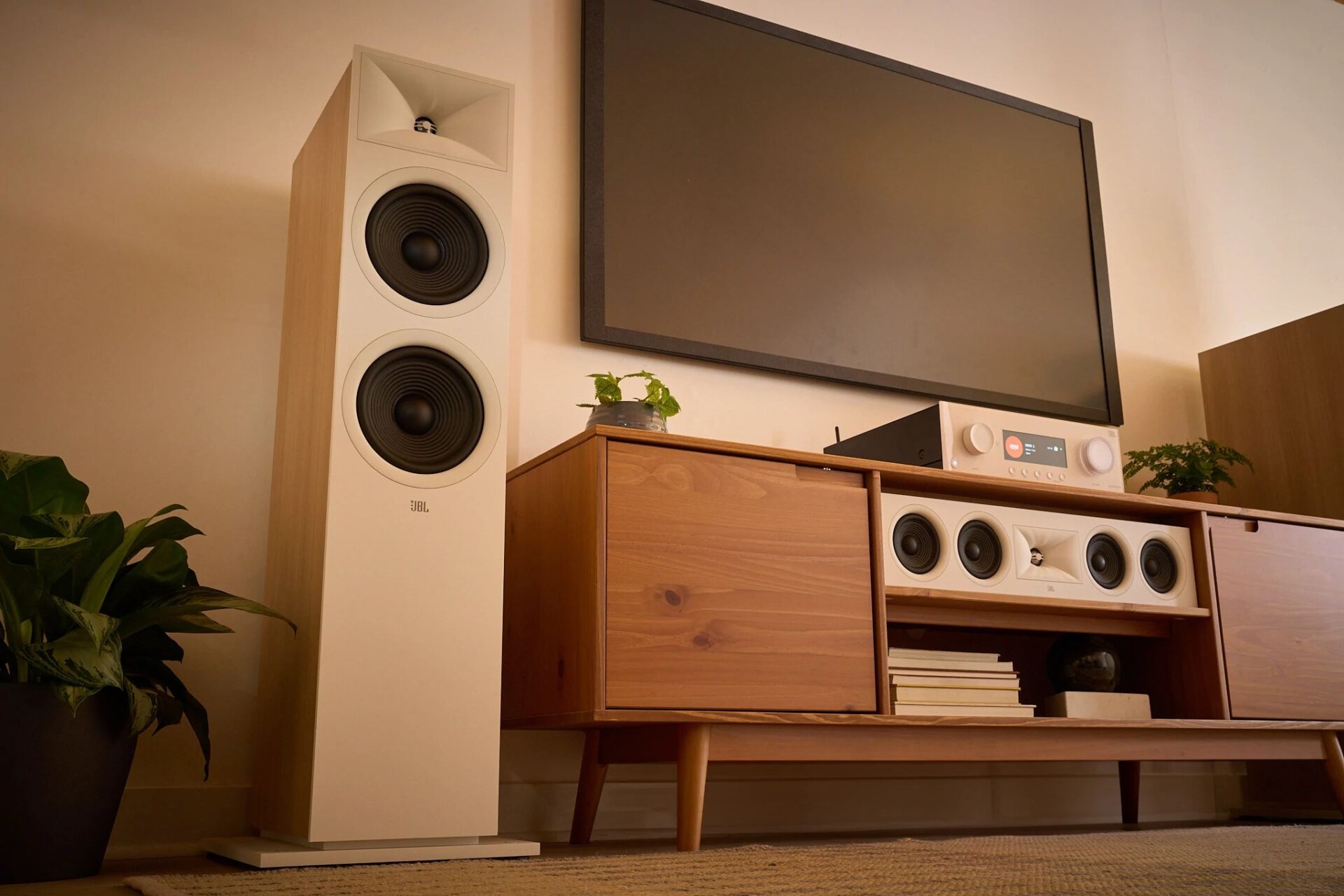 Holiday Gift Guide 2024: Gifts for Home Entertainment: JBL Modern Audio (MA) AV receiver and Stage 2 loudspeakers