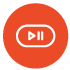 Auto play and pause icon